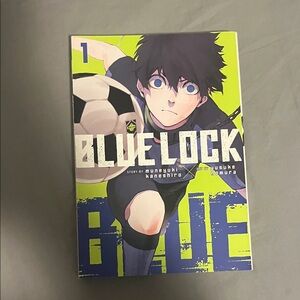 Manga Blue Lock Volume 1 - Vibrant Blue and Yellow Design